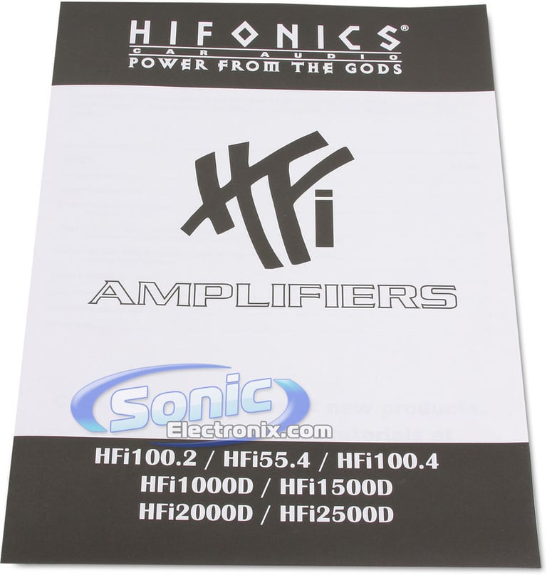 Audiobahn + Hifonics Amplifer and Speaker Bundle Image 6