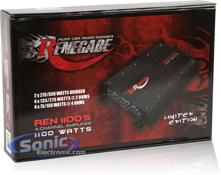 Rockford Fosgate Speakers + Renegade Amplifier Bundle Image 7