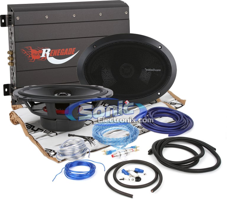 Rockford Fosgate Speakers + Renegade Amplifier Bundle Image 1