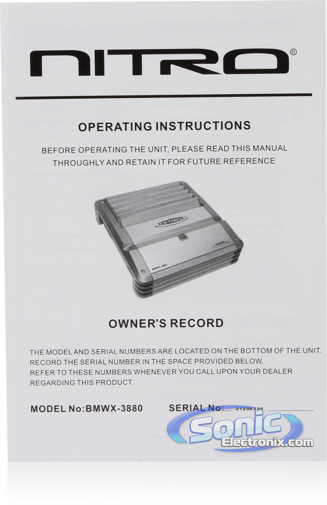 Nitro BMWX-3880 Image 8