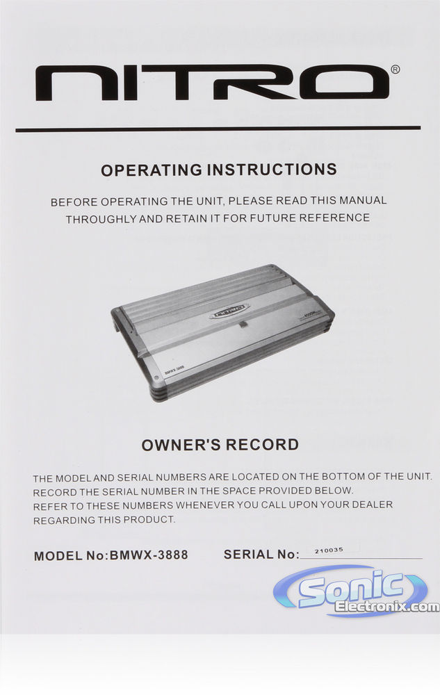 Nitro BMWX-3888 Image 7