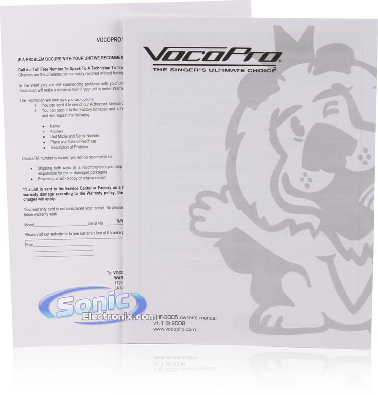 VocoPro VHF-3005-4 Image 9