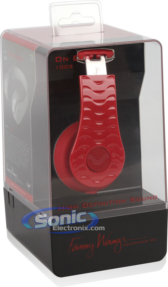 Fanny Wang FW-HEADPH-1003-R On-Ear Headphones (Red) Image 10