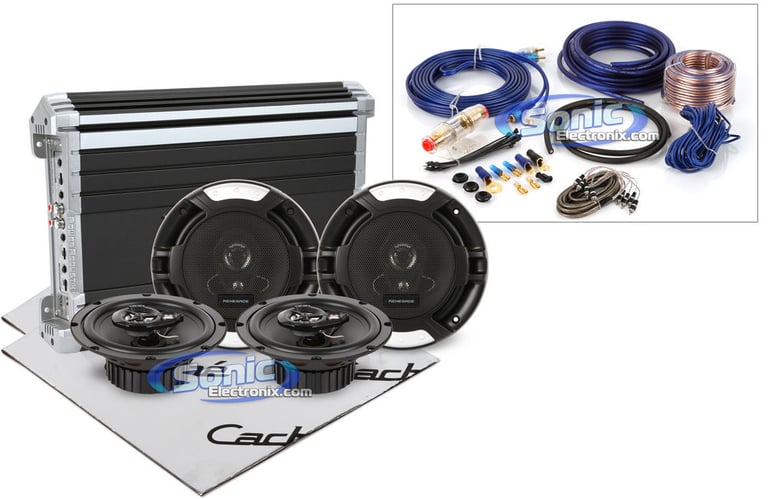 Renegade Speakers + Power Acoustik Amplifier Bundle Image 1