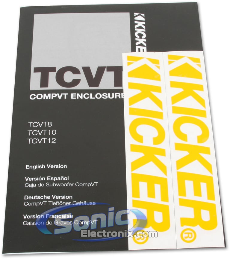 800W Kicker 10TCVT124 + Sound Dampening Material Bass Bundle Image 5