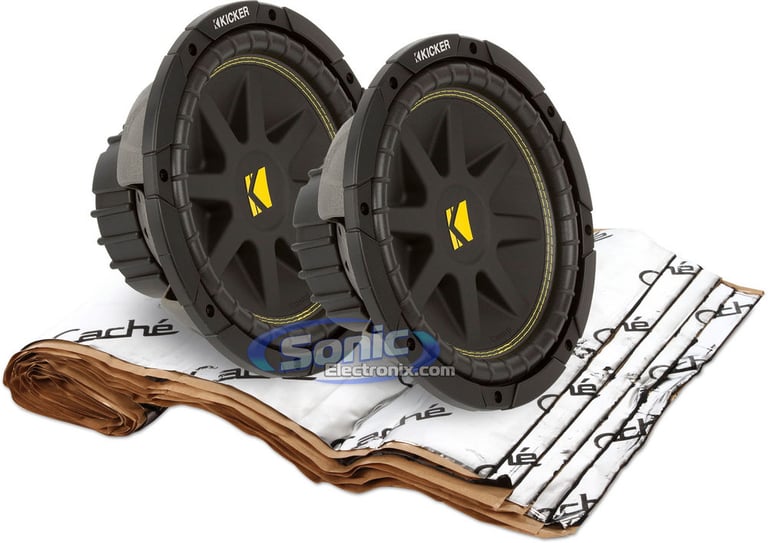600W Kicker + Sound Dampening Material Bass Bundle Image 1