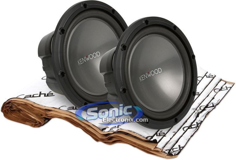 2000W Kenwood + Sound Dampening Material Bass Bundle Image 1