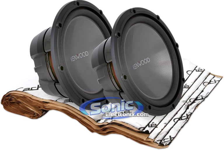 2400W Kenwood + Sound Dampening Material Bass Bundle Image 1