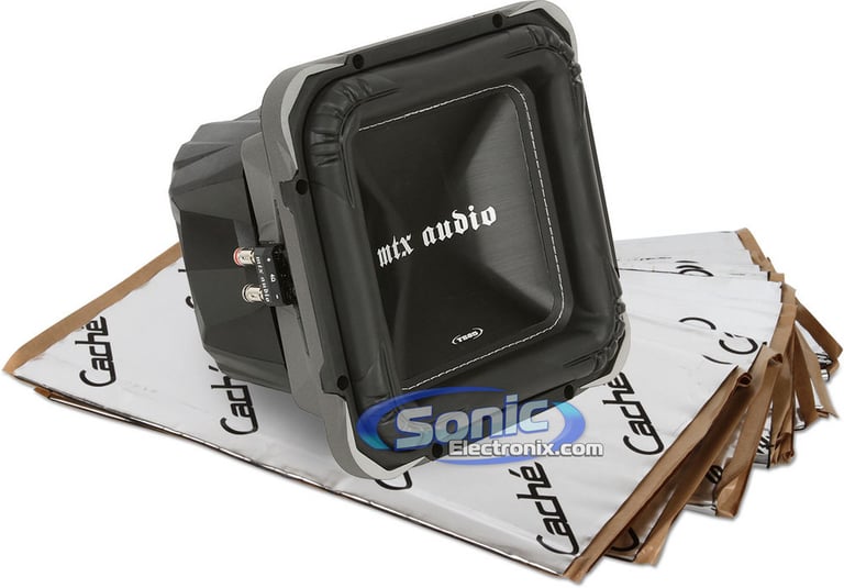 1200W MTX Audio + Sound Dampening Material Bass Bundle Image 1
