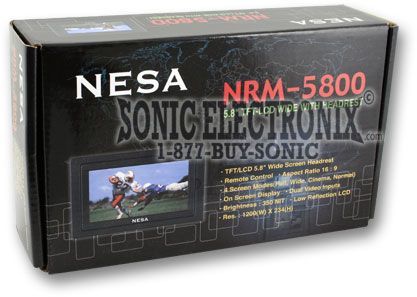 NESA Vision NRM-5800 5.8" Widescreen with Headrest Kit Image 3