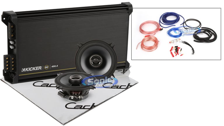 Alpine Speakers + Kicker Amplifier Bundle Image 1