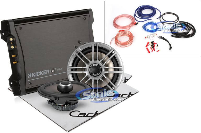 Polk Audio Speakers + Kicker Amplifier Bundle Image 1