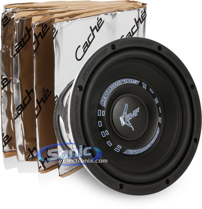 800W Crossfire + Sound Dampening Material Bass Bundle Image 1