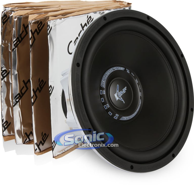 1200W Crossfire + Sound Dampening Material Bass Bundle Image 1