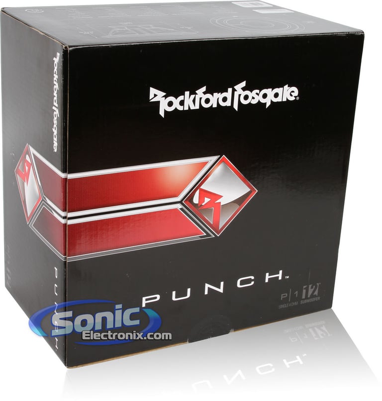 12" 500W Rockford Fosgate P1S4-12 + Enclosure Package Image 9