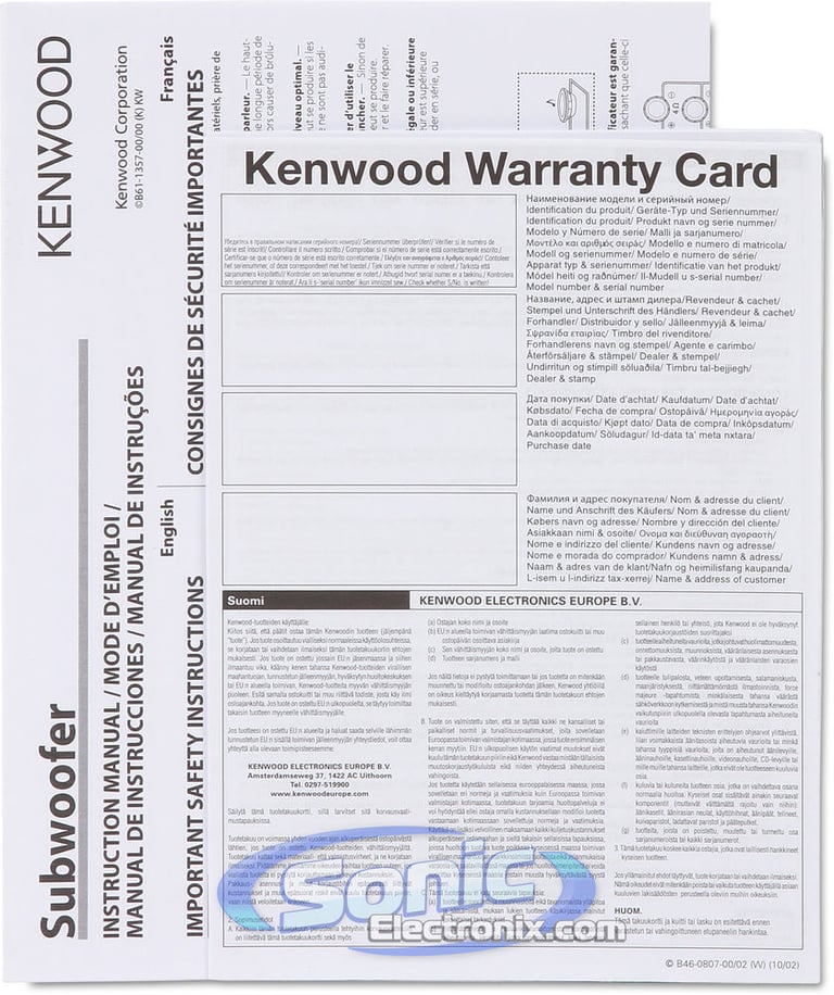 2400W Kenwood KFC-W3013PS + Enclosure Bass Package Image 8
