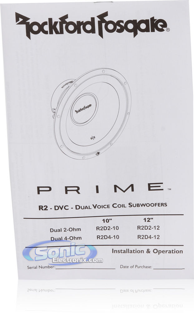 500W Rockford Fosgate 12" R2D4-12 Subwoofer + Enclosure Bass Package Image 8