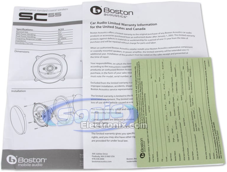 Boston Acoustics SC55 + Sound Dampening Image 8