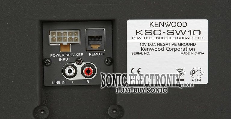 Kenwood KSC-SW10 Image 4