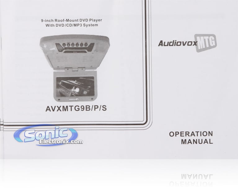 Audiovox AVXMTG9/BA (Black) Image 12