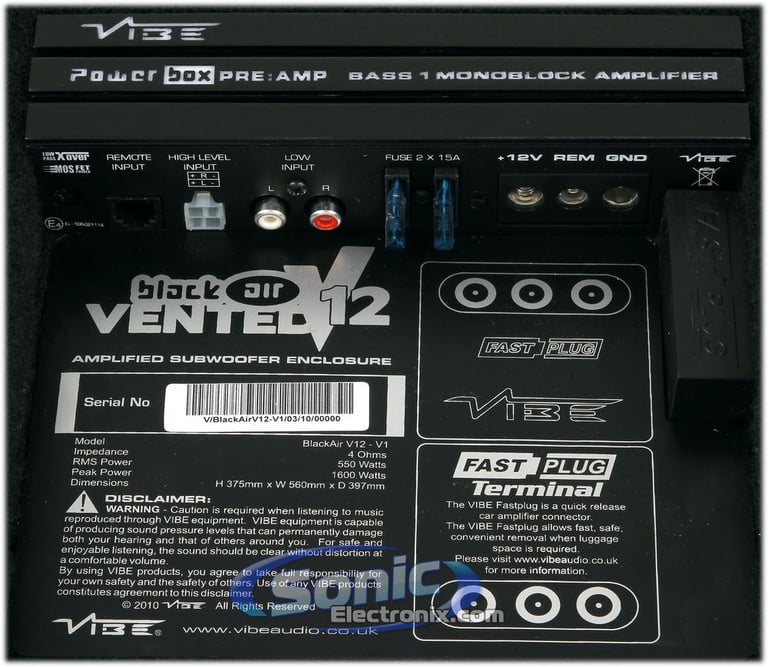 VIBE Audio BLACKAIRV12-V1 (Open Box) Image 19