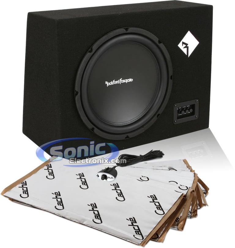 600W Rockford Fosgate + Sound Dampening Material Bass Bundle Image 1