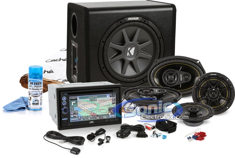 JVC KW-NT30HD + Complete Kicker  Audio System Package  Image 1