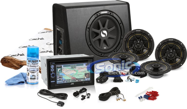 JVC KW-NT30HD + Complete Kicker Audio System Package  Image 1