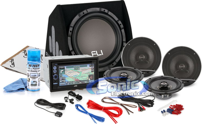 JVC KW-NT30HD + Complete FLI Audio System Package Image 1