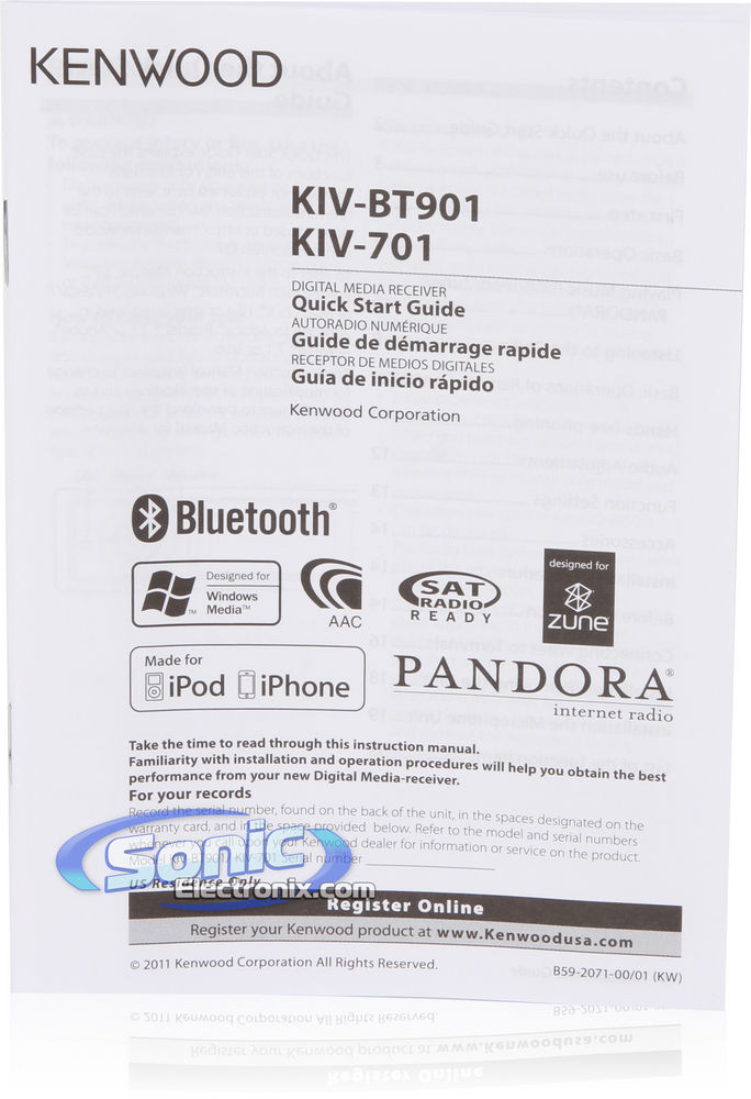 Kenwood KIV-BT901 Image 7