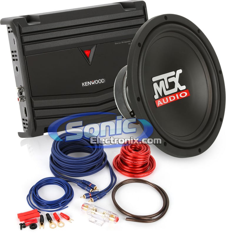 300W MTX Audio + Kenwood Bass Bundle Image 1