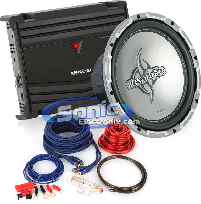200W MTX Audio + Kenwood Bass Bundle Image 1