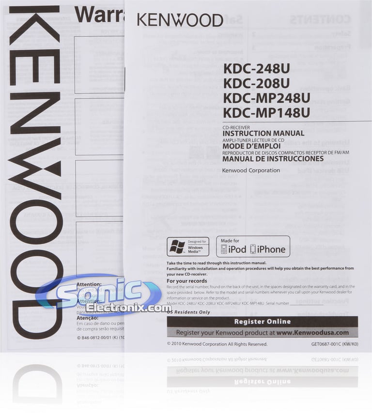 Kenwood KDC-208U Image 9