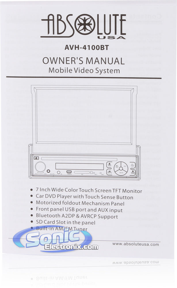 Absolute AVH-4100BT Image 10