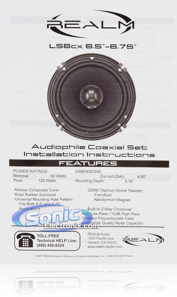 Realm LS6c + LS6cx LS Speakers + RE Audio XTX 800.4 Amplifier Image 28