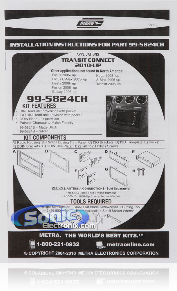 Metra 99-5824CH Dash Kit Image 2