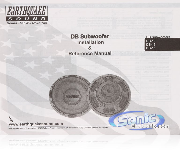 Earthquake Sound DB15 OPEN BOX COMPLETE Image 5