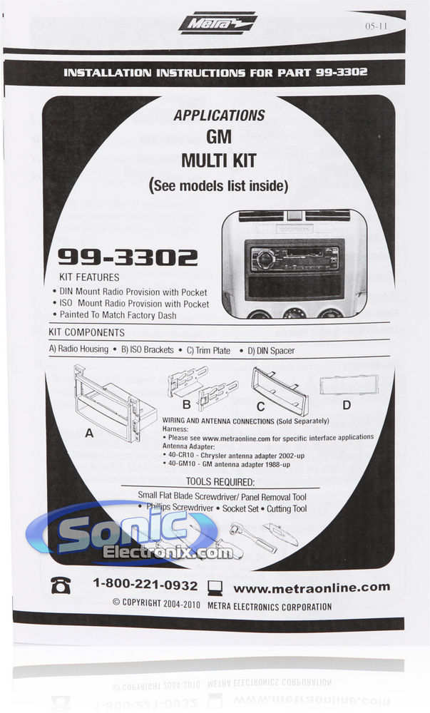 Metra 99-3302S Dash Kit Image 2