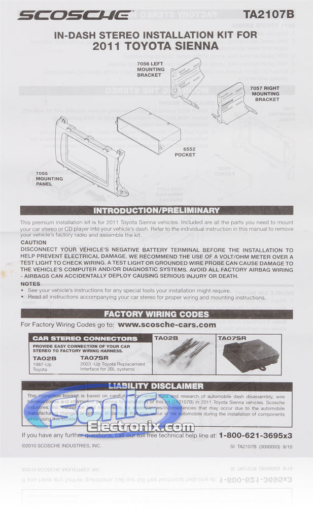 Scosche TA2107B Image 2