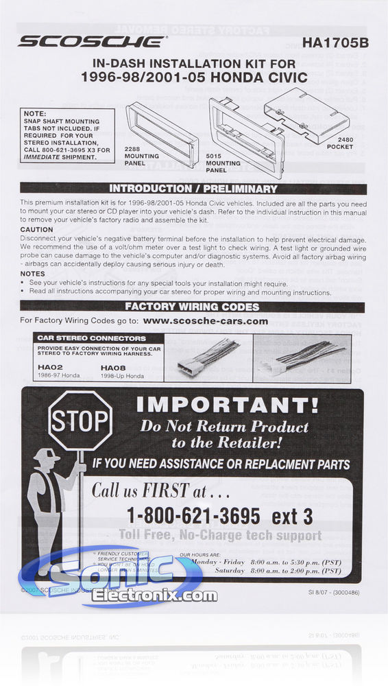 Scosche HA1705B Dash Kit Image 2