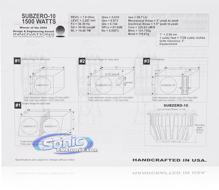 Earthquake Sound SZ-10 Open Box Image 5