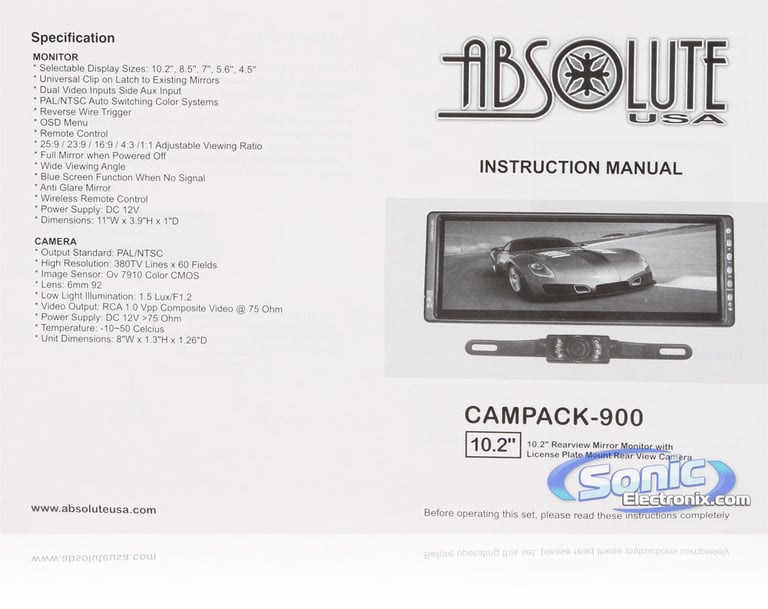 Absolute CAMPACK-900 Image 12