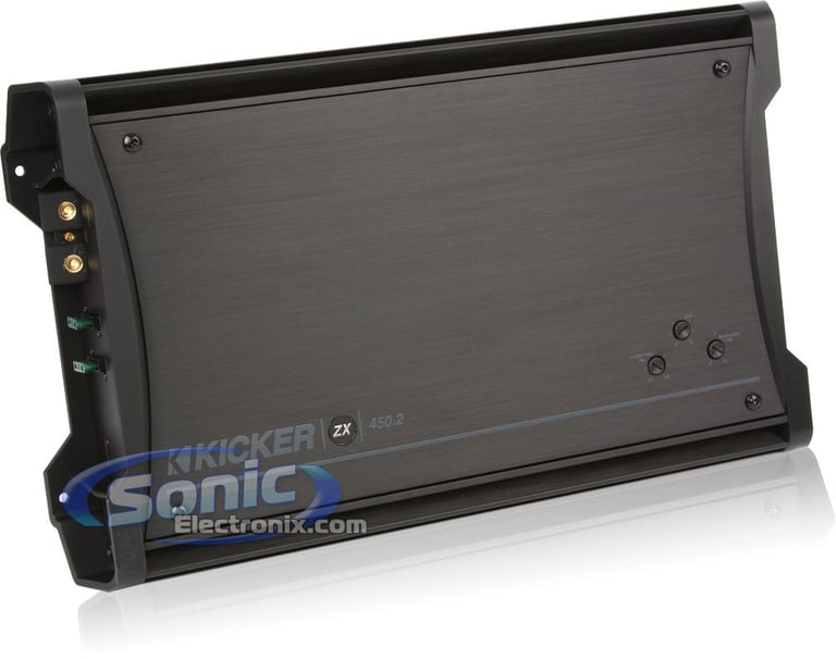 Kicker 10ZX450.2 + Amplifier Kit Bundle Image 2