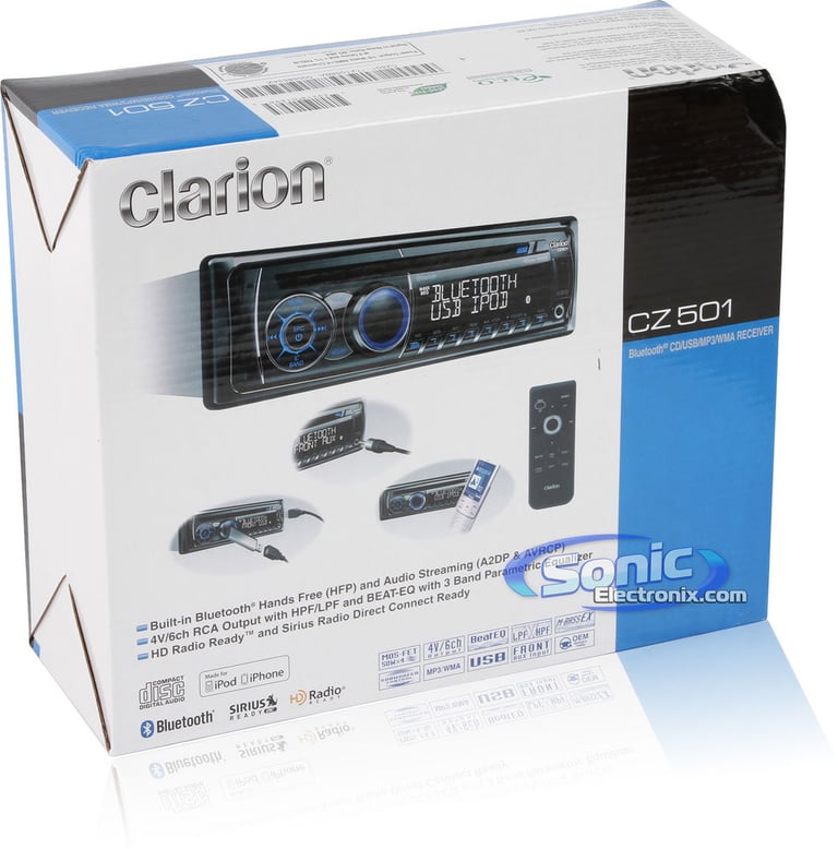 Clarion CZ501 + THD301 HD Radio Package Image 8