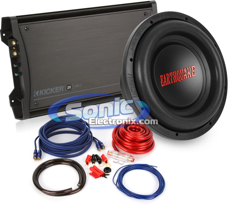 1500W Earthquake Sound Subwoofer + Kicker Bass Bundle Image 1
