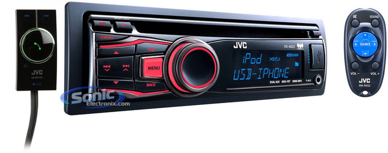 JVC KD-A625 + KS-BTA100 Bluetooth Adapter Image 1