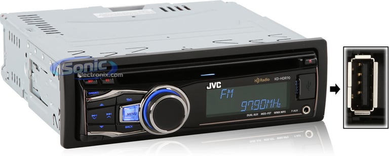JVC KD-HDR70 + KS-BTA100 Bluetooth Adapter Image 2