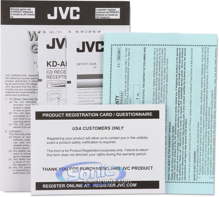 JVC KD-HDR70 + KS-BTA100 Bluetooth Adapter Image 7