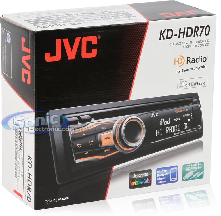 JVC KD-HDR70 + KS-BTA100 Bluetooth Adapter Image 8
