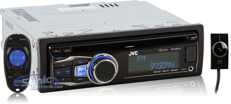 JVC KD-HDR70 + KS-BTA100 Bluetooth Adapter Image 1